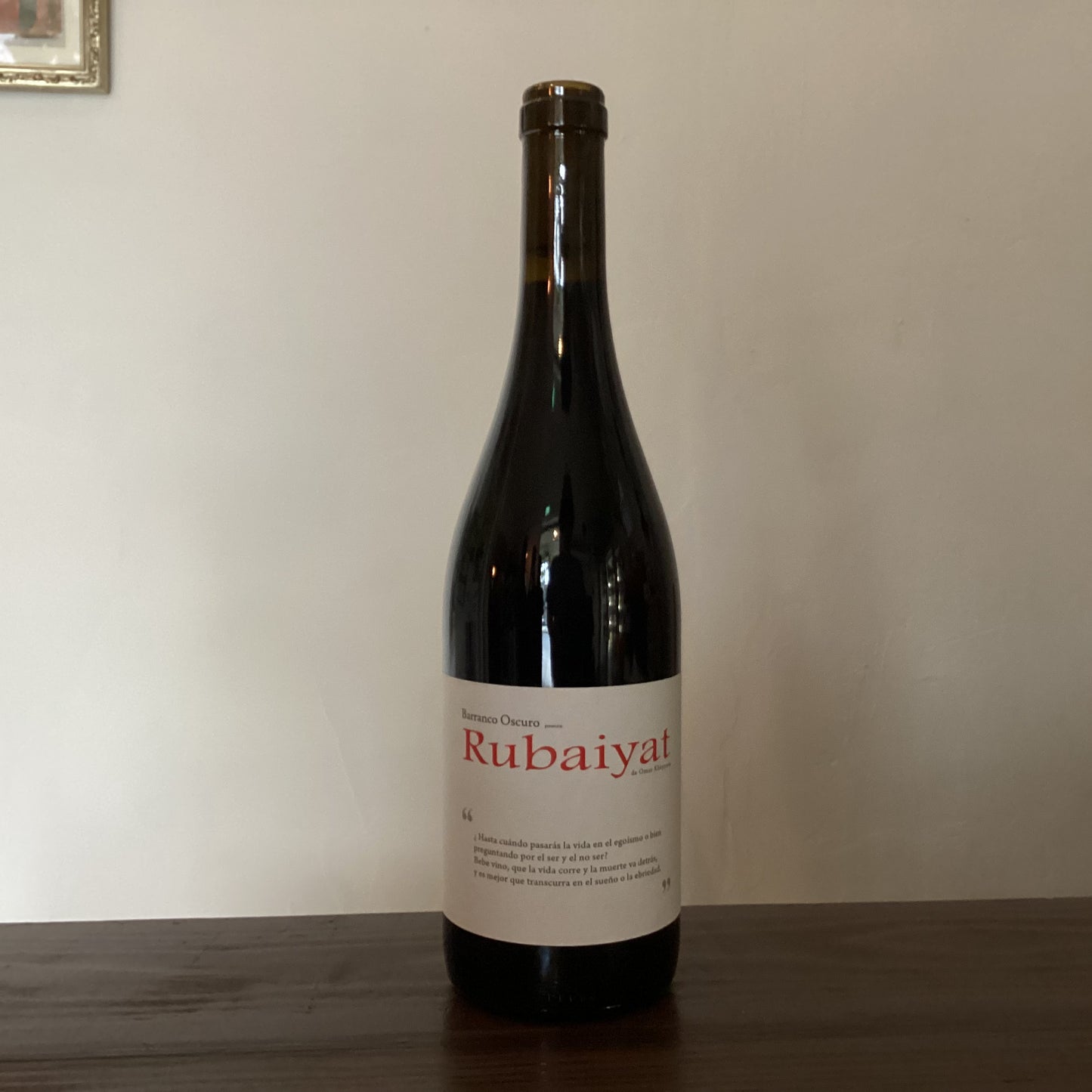Barranco Oscuro Rubaiyat 2020